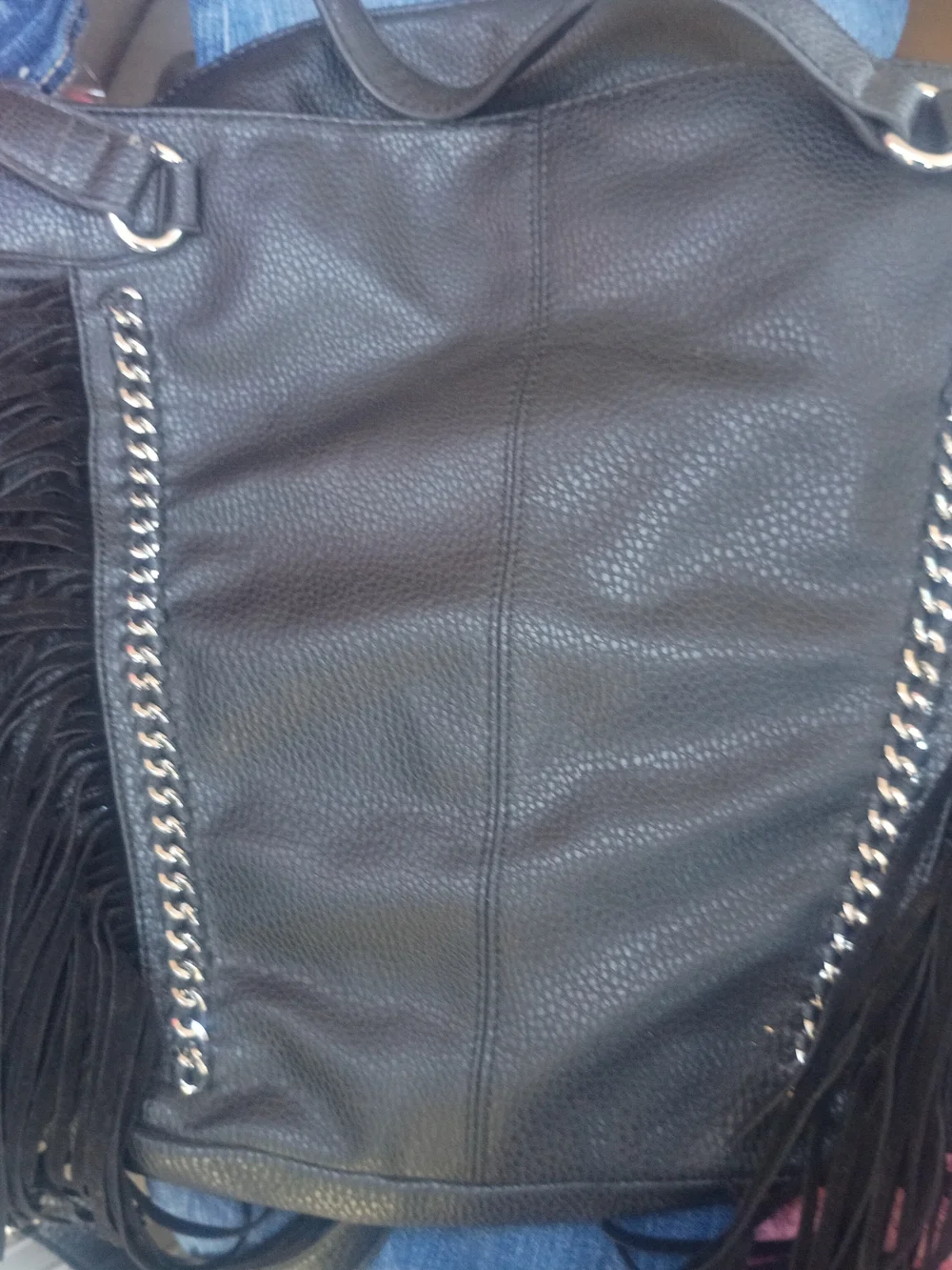 Black Leather Jessica Simpson Bag